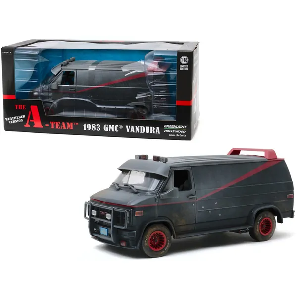 Greenlight 13567 — 1983 GMC Vandura A-Team Diecast Model Car - 1:18 Scale