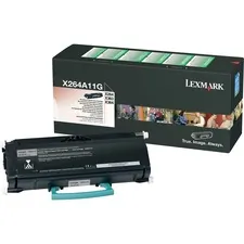 Lexmark X264A11G — Lexmark Toner Cartridge - Laser - 3500 Pages - Black - 1 Each