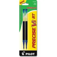 Pilot PIL 77274 — Pilot Precise V5 RT Premium Rolling Ball Pen Refills - 0.50 mm, Extra Fine Point - Blue Ink - 2 / Pack