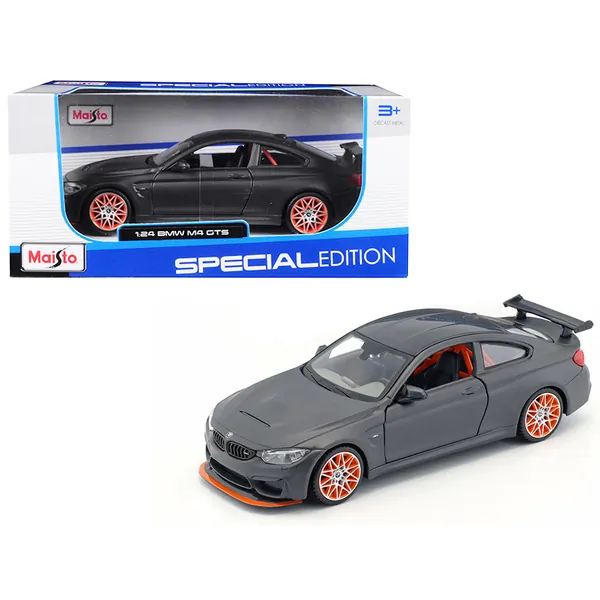 Maisto 31246gry — BMW M4 GTS Gray 1/24 Diecast Model Car with Carbon Top