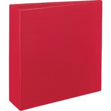 Avery Dennison AVE 27204 — Avery® Durable View Binder - 3 Binder Capacity - Letter - 8 1/2 x 11 Sheet Size - 635 Sheet Capacity - 3 x Slant Ring Fastener(s) - 2 Internal Pocket(s) - Polypropylene - Red - Recycled - Pocket, Durable, Long Lasting, Tear Resistant, Split Resistant, Sturdy - 6 Each