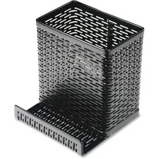 Artistic Products AOP ART20014 — Artistic Punched Metal Pencil Cup/Cell Phone Stand - Metal - 1 Each - Black