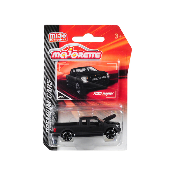 Majorette 3052MJ - Ford Raptor F150 Pickup Truck Matt Black Premium Cars 172 Di