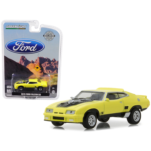 Greenlight 29947 - 1973 Ford Falcon XB Yellow with Black Stripe Hobby Exclusive