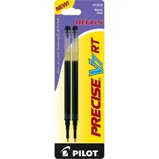 Pilot PIL 77278 — Pilot Precise V7 RT Premium Rolling Ball Pen Refills - 0.70 mm, Fine Point - Black Ink - 2 / Pack