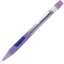 Pentel PEN PD347TV — Pentel Quicker Clicker Automatic Pencils - 2HB Lead - 0.7 mm Lead Diameter - Refillable - Black Lead - Transparent Violet Barrel - 1 Each