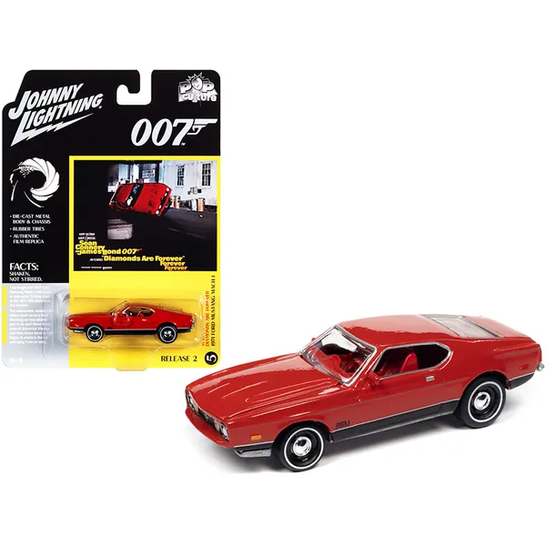 Johnny Lightning JLPC002-JLSP126 — 1971 Ford Mustang Mach 1 Diecast Model Car - James Bond 007