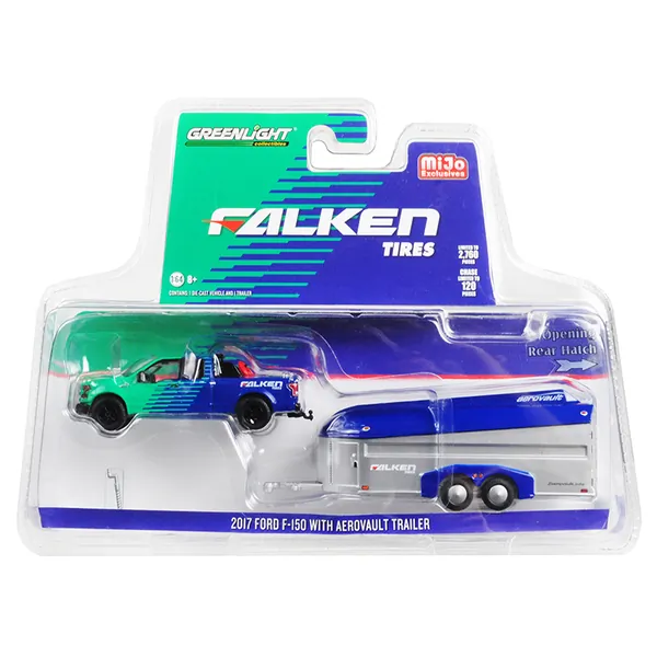 Greenlight 51244 — 2017 Ford F-150 & Aerovault Trailer 1/64 Diecast Model