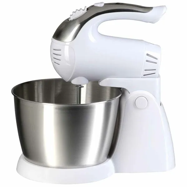 Brentwood SM-1152 — Brentwood 5-Speed Stand Mixer Stainless Steel Bowl 200W in White