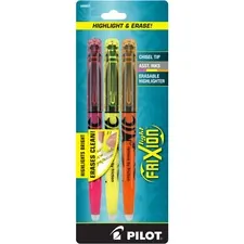 Pilot PIL 46507 — Pilot FriXion Frixion Light Erasable Highlighters - Chisel Marker Point Style - Assorted - 3 / Set