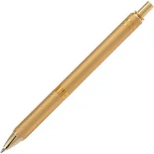 Pentel PEN BL407XABX — Pentel EnerGel Alloy Gel Ink Retractable Pen - Medium Pen Point - 0.7 mm Pen Point Size - Refillable - Retractable - Black Liquid Gel Ink Ink - Gold Aluminum Alloy Barrel - Metal Tip - 1 Each