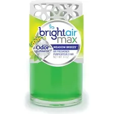 BRIGHT AIR BRI 900441 — Bright Air Max Cool + Clean Odor Eliminator - Liquid - 4 fl oz (0.1 quart) - Meadow Breeze - 1 Each - Phthalate-free, BHT Free, Odor Neutralizer, Paraben-free, Formaldehyde-free, NPE-free, Triclosan-free