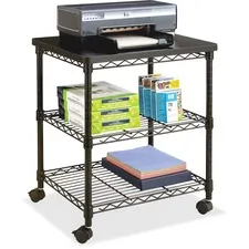 SAFCO PRODUCTS SAF 5207BL - Safco Deskside Wire Machine Stand - 200 lb Load Capacity - 2