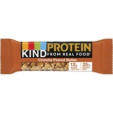 KIND LLC KND 26026 — KIND Protein Bars - Trans Fat Free, Low Sodium, Gluten-free, Individually Wrapped - Crunchy Peanut Butter - 1.76 oz - 12 / Box