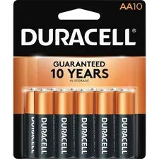 Duracell DUR MN1500B10ZCT — Duracell CopperTop Battery - For Remote Control, Toy, Flashlight, Calculator, Clock, Radio, Portable Electronic, Keyboard, Mouse - AA - 480 / Carton