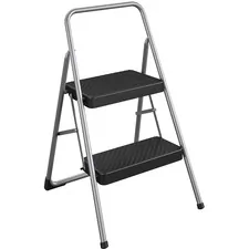 Dorel Industries Inc CSC 11137PBL1E - Cosco 2-Step Household Folding Step Stool - 2 Step - 200 lb 