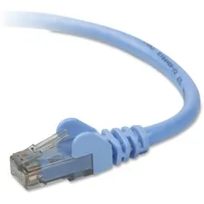 Belkin A3L980-05-BLU-S — 5FT CAT6 SNAGLESS PATCH CABLE, UTP, BLUE PVC JACKET, 23AWG, 50 MICRON, GOLD PLAT