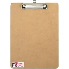Officemate OIC 83219 — OIC Low-profile Clipboard - 1 Clip Capacity - 9 x 12 1/2 - Low-profile - Hardboard - Brown - 1 Each