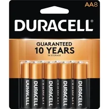 Duracell DUR MN1500B8ZCT - Duracell CopperTop Battery - For Smoke Alarm, Flashlight, La
