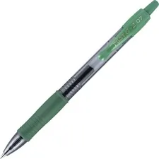 Pilot PIL 31177 — Pilot G2 Retractable Gel Ink Rollerball Pens - Fine Pen Point - 0.7 mm Pen Point Size - Refillable - Retractable - Green Gel-based Ink - 12 / Dozen