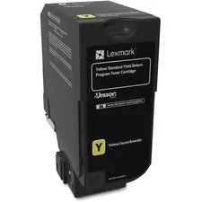 Lexmark 74C1SY0 — Lexmark Unison Toner Cartridge - Laser - Standard Yield - 7000 Pages - Yellow - 1 Each