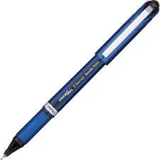 Pentel PEN BLN25A — Pentel EnerGel NV Liquid Gel Pens - Fine Pen Point - 0.5 mm Pen Point Size - Needle Pen Point Style - Black Gel-based Ink - Blue Barrel - Metal Tip - 12 / Dozen