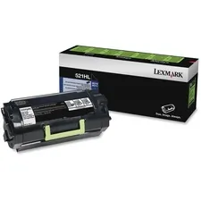 Lexmark 52D1H0L — Lexmark 521HL Toner Cartridge - Laser - High Yield - 25000 Labels Black - Black - 1 Each