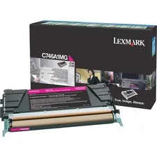 Lexmark C746A1MG — Lexmark Toner Cartridge - Laser - Standard Yield - 7000 Pages - Magenta - 1 Each