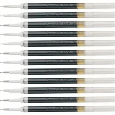 Pentel PEN LRN7ABX — Pentel EnerGel Retractable .7mm Liquid Pen Refills - 0.70 mm, Medium Point - Black Ink - Smudge Proof, Smear Proof, Quick-drying Ink, Glob-free, Smooth Writing - 12 / Box