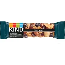 KIND LLC KND 17824 — KIND Fruit and Nut Bar - Individually Wrapped, Non-GMO, Gluten-free, Dairy-free, Cholesterol-free, Fat-free, Sulfur dioxide-free - Natural - 1.40 oz - 12 / Box