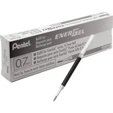 Pentel PEN LR7ABX — Pentel EnerGel .7mm Liquid Gel Pen Refill - 0.70 mm Point - Black Ink - Smudge Proof, Smear Proof, Quick-drying Ink, Glob-free - 12 / Box