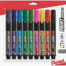Pentel PEN MMP20BP9M — Pentel Opaque Bullet Tip Paint Markers - 0.3 mm Marker Point Size - Bullet Marker Point Style - Assorted - 9 / Pack