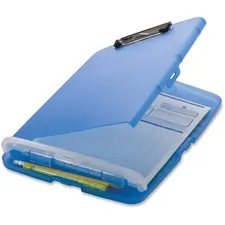 Officemate OIC 83304 — OIC Slim Clipboard Storage Box - 1 Clip Capacity - 8 1/2 x 11 - Low Profile - Blue - 1 Each