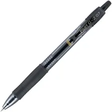 Pilot PIL 31170 — Pilot G2 Retractable Gel Ink Rollerball Pens - Fine Pen Point - 0.7 mm Pen Point Size - Refillable - Retractable - Black Gel-based Ink - 12 / Dozen