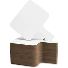 Flipside Products FLP 10040 — Flipside Rectangular Dry Erase Answer Paddle - 8 (0.7 ft) Width x 9.8 (0.8 ft) Height - White Surface - Paddle - 24 / Pack