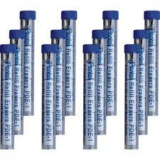Pentel PEN PDE1BX — Pentel Mechanical Pencil Refill Erasers - White - 60 / Box