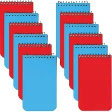 Dominion Blueline Inc RED 31120BX — Rediform Wirebound Memo Notebooks - 60 Sheets - Wire Bound - 3 x 5 - White Paper - Assorted Cover - 12 / Box