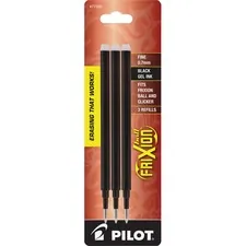 Pilot PIL 77330 — Pilot FriXion Gel Ink Pen Refills - 0.70 mm, Fine Point - Black Ink - Erasable - 3 / Pack