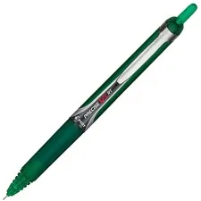 Pilot PIL 26065DZ — Pilot Precise V5 RT Extra-Fine Premium Retractable Rolling Ball, Pens - Extra Fine Pen Point - 0.5 mm Pen Point Size - Needle Pen Point Style - Refillable - Retractable - Green - Green Barrel - 12 / Dozen