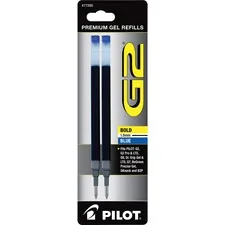 Pilot PIL 77290 — Pilot G2 Bold Gel Pen Refills - 1 mm, Bold Point - Blue Ink - Smear Proof - 2 / Pack