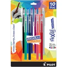 Pilot PIL 32454 — FriXion ColorSticks Erasable Gel Ink Pen - Fine Pen Point - 0.7 mm Pen Point Size - Assorted - 10 / Pack
