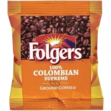 J.M. SMUCKER CO. FOL 06451 — Folgers® 100% Colombian Supreme Ground Coffee Ground - Regular - Dark/Bold - 1.8 oz Per Bag - 42 / Carton