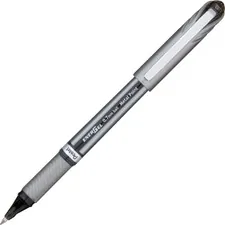 Pentel PEN BL27A — Pentel EnerGel NV Liquid Gel Pens - Medium Pen Point - 0.7 mm Pen Point Size - Black Gel-based Ink - Gray Barrel - Metal Tip - 12 / Dozen