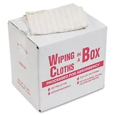 OFFICE SNAX, INC. OFX 00069 — Office Snax Multipurpose Cotton Wiping Cloths - Wipe - 1 / Box - White, Red