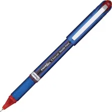 Pentel PEN BLN25B — Pentel EnerGel NV Liquid Gel Pens - Fine Pen Point - 0.5 mm Pen Point Size - Needle Pen Point Style - Red Gel-based Ink - Blue Barrel - Metal Tip - 12 / Box