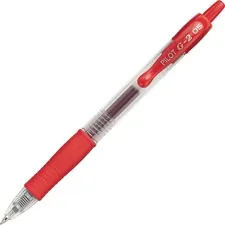 Pilot PIL 31105 — Pilot G2 Retractable XFine Gel Ink Rollerball Pens - Extra Fine Pen Point - 0.5 mm Pen Point Size - Refillable - Retractable - Red Gel-based Ink - 12 / Dozen