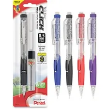 Pentel PEN PD275TLEBP — Pentel .5mm Twist Erase Click Mechanical Pencils - #2 Lead - 0.5 mm Lead Diameter - Refillable - Transparent Barrel - 1 / Pack