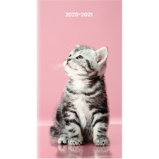 Dominion Blueline Inc RED CA41201 - Brownline Cat Cover 18-month Pocket Planner - Monthly - 1.5 