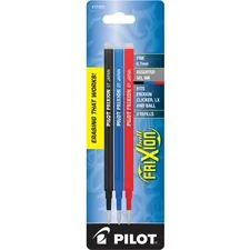 Pilot PIL 77335 — Pilot FriXion Gel Ink Pen Refills - 0.70 mm, Medium Point - Assorted Ink - Wear Resistant, Tear Resistant, Eco-friendly, Erasable - 3 / Pack