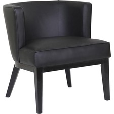 Norstar Office Products Inc BOP B529BKBK - Boss Ava Accent Chair-Black - Black Vinyl, Plush Seat - Blac